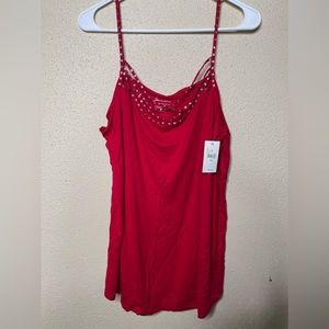 Red Lane Bryant Tank